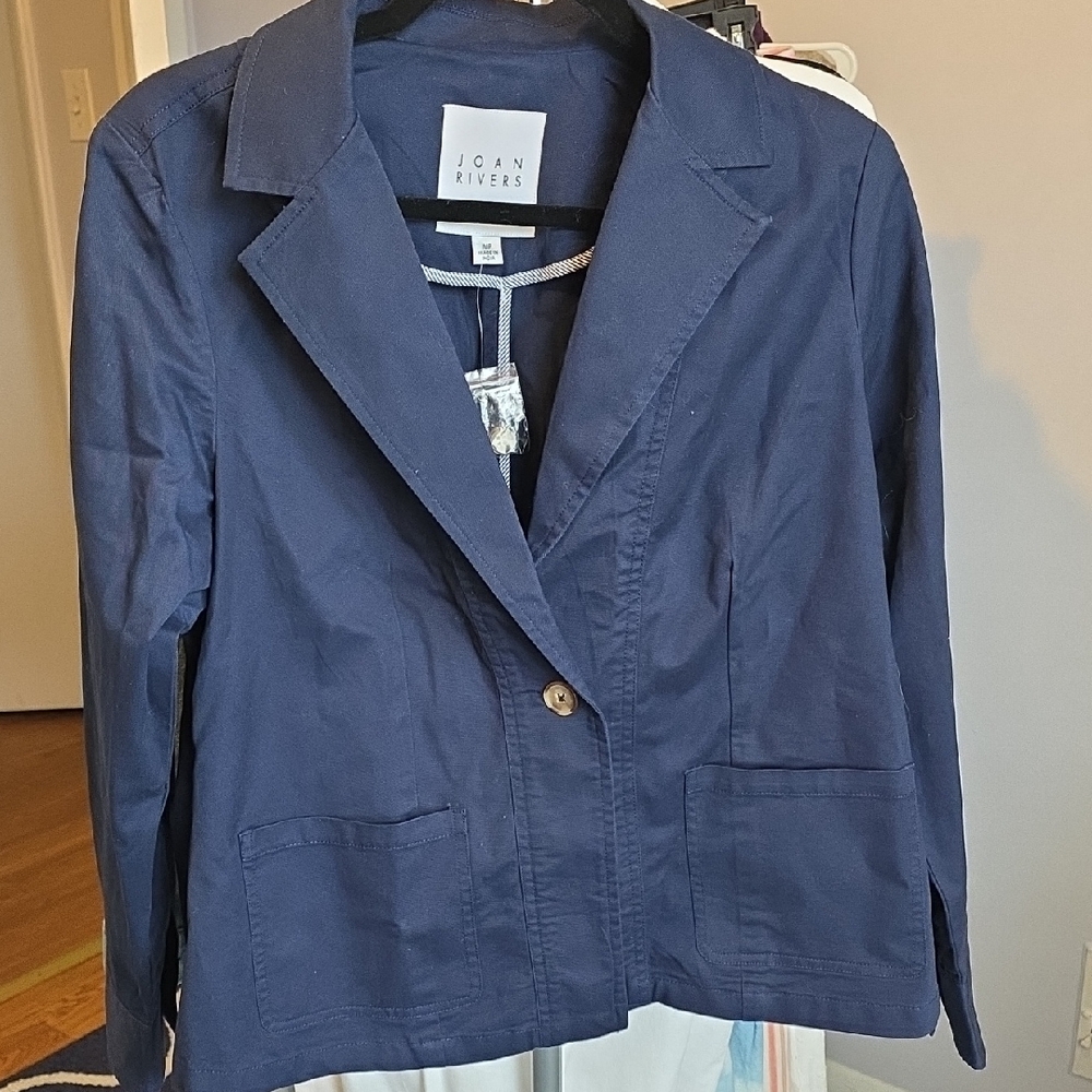 Joan Rivers Classic Navy Blazer